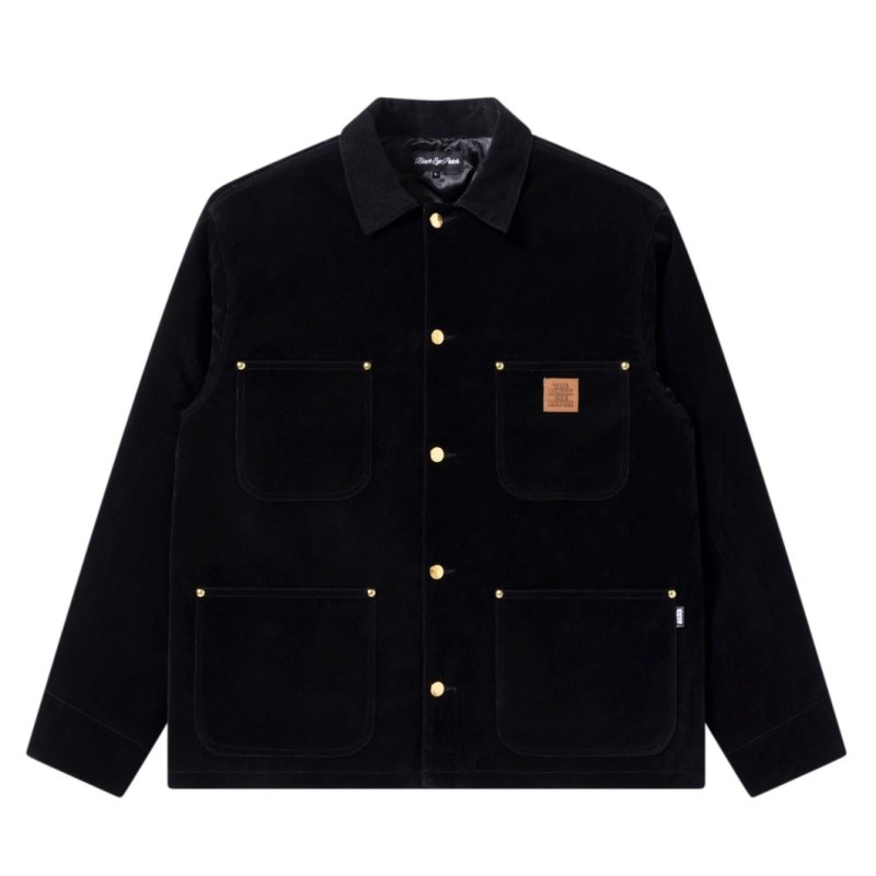 画像1: BlackEyePatch/OG LABEL VELOUR COVERALL JACKET(BLACK)