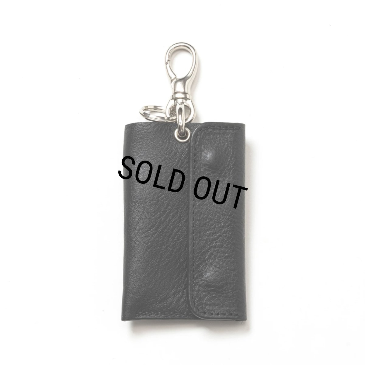 画像2: CALEE/STUDS LEATHER KEY CASE（BLACK）［キーケース-24秋冬］ (2)