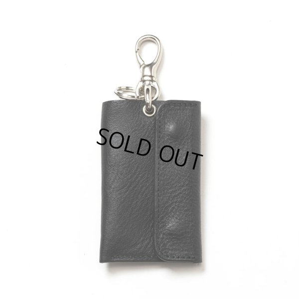 画像2: CALEE/STUDS LEATHER KEY CASE（BLACK）［キーケース-24秋冬］