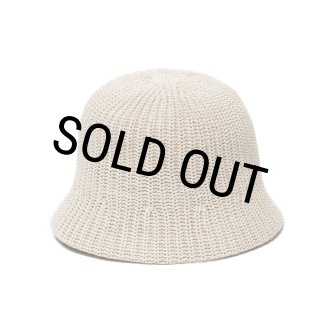 COOTIE PRODUCTIONS/Rib Stitch Knit Crusher Hat（Ivory