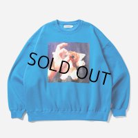 TIGHTBOOTH/TBKB / HAND SIGN CREW SWEAT（Blue）［クルースウェット-24冬］