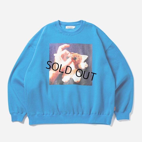 画像1: TIGHTBOOTH/TBKB / HAND SIGN CREW SWEAT（Blue）［クルースウェット-24冬］