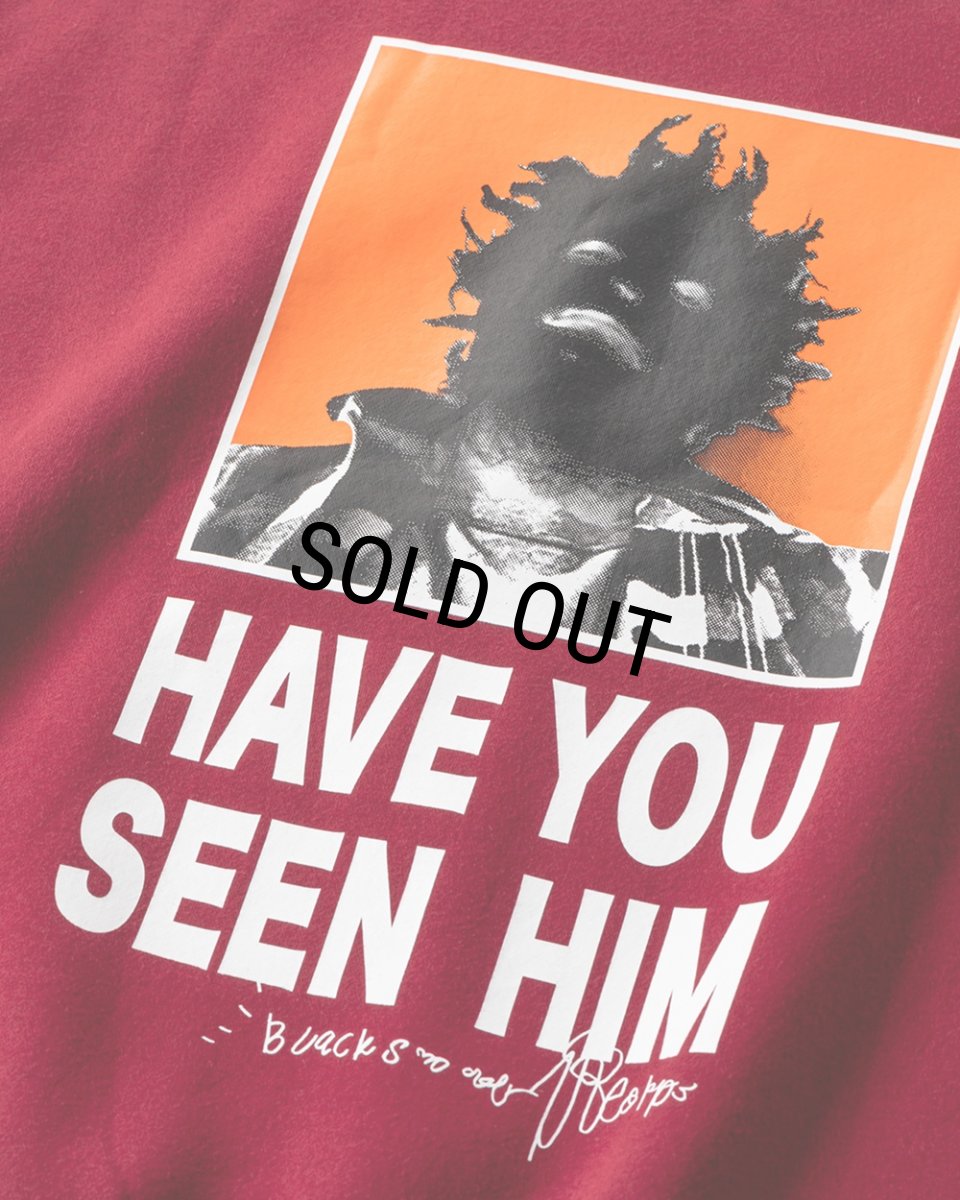 画像3: TIGHTBOOTH/TBKB / HAVE YOU SEEN HIM CREW SWEAT（Burgundy）［クルースウェット-24冬］ (3)