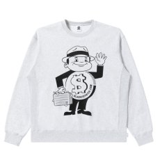 画像1: BlackEyePatch/DOLLARMAN CREW SWEAT(ASH) (1)