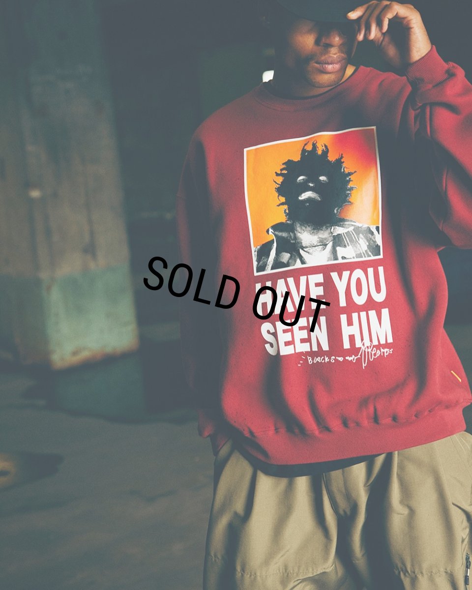 画像2: TIGHTBOOTH/TBKB / HAVE YOU SEEN HIM CREW SWEAT（Black）［クルースウェット-24冬］ (2)