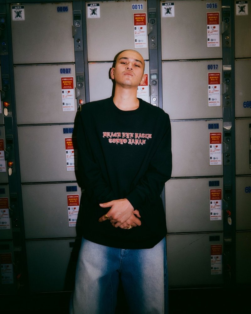 画像2: BlackEyePatch/LINCOLN BLACKLETTERS L/S TEE(BLACK)