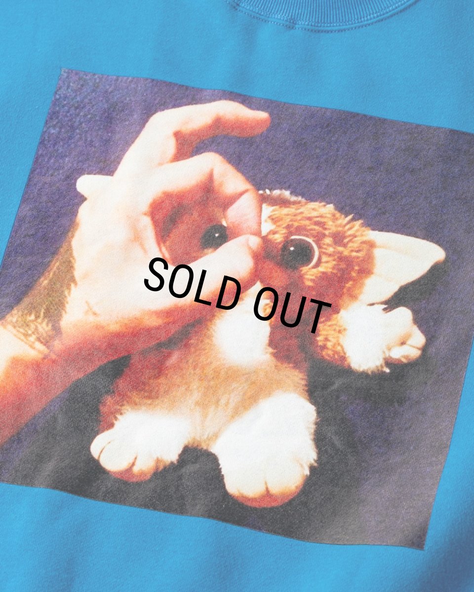 画像3: TIGHTBOOTH/TBKB / HAND SIGN CREW SWEAT（Blue）［クルースウェット-24冬］ (3)