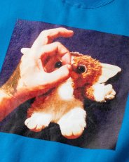 画像3: TIGHTBOOTH/TBKB / HAND SIGN CREW SWEAT（Blue）［クルースウェット-24冬］ (3)