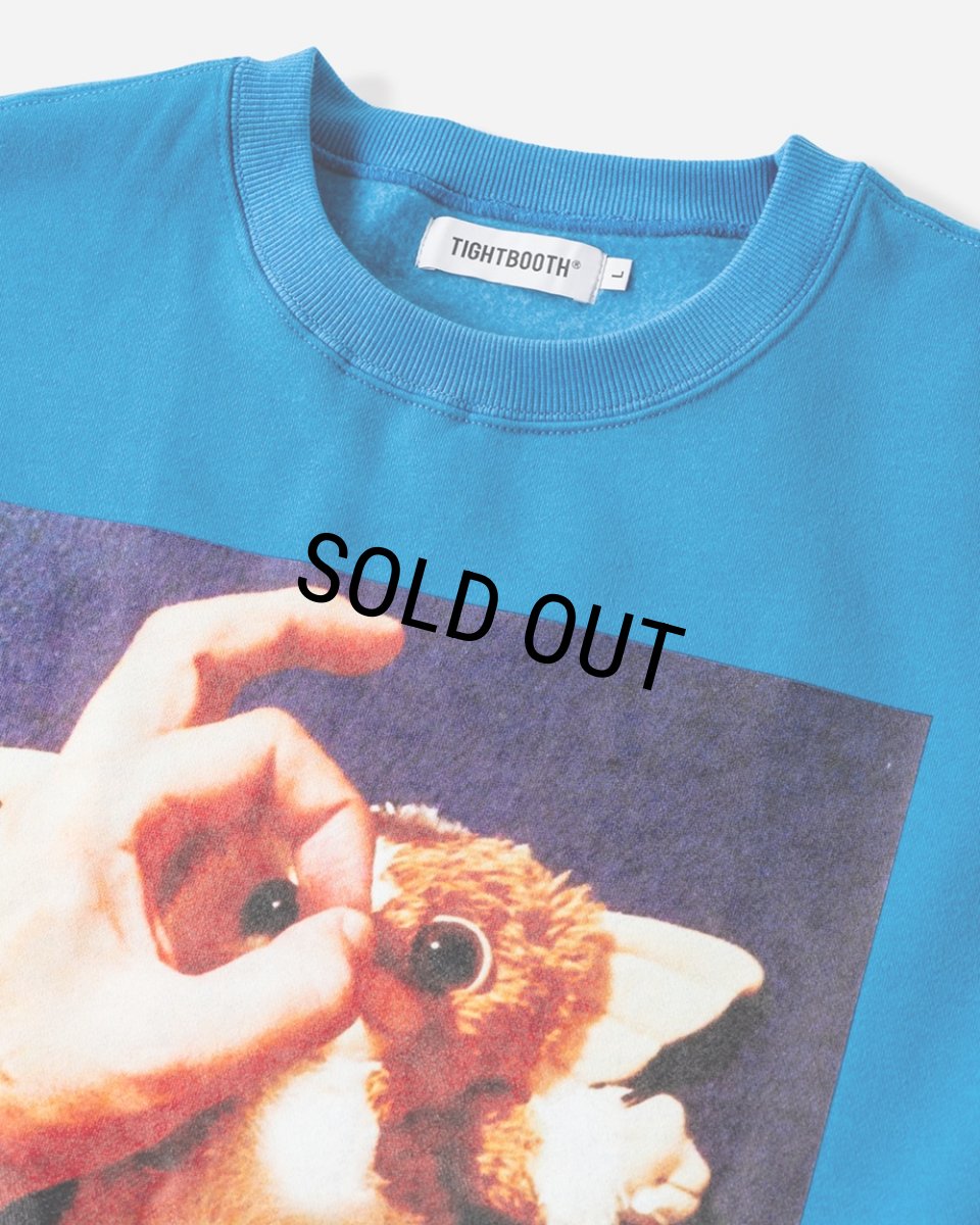 画像2: TIGHTBOOTH/TBKB / HAND SIGN CREW SWEAT（Blue）［クルースウェット-24冬］ (2)