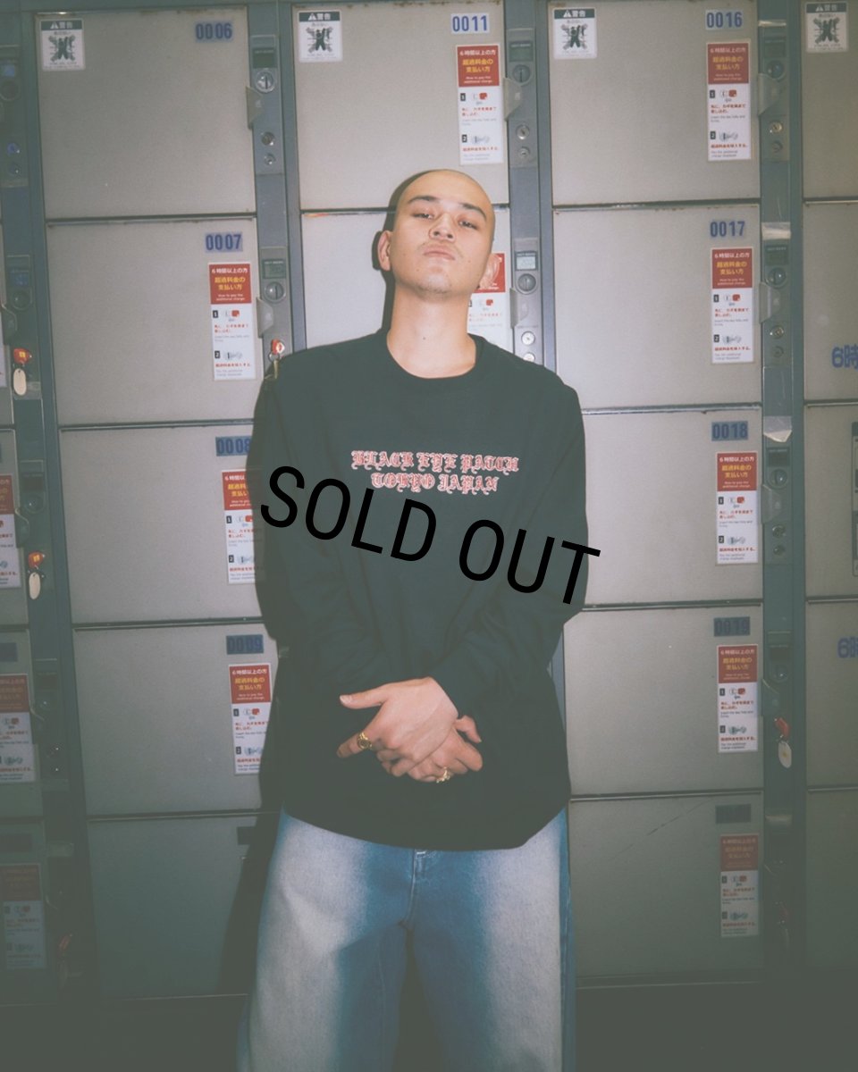 画像2: BlackEyePatch/LINCOLN BLACKLETTERS L/S TEE(BLACK) (2)