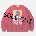 TIGHTBOOTH/TBKB / HAVE YOU SEEN HIM CREW SWEAT（Burgundy）［クルースウェット-24冬］