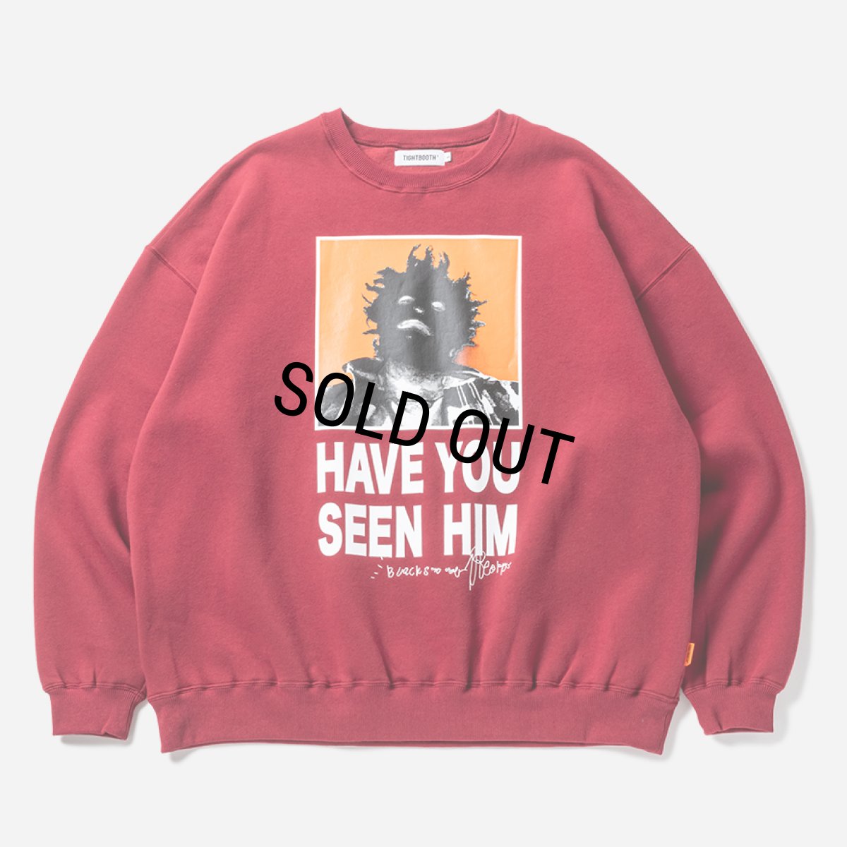 画像1: TIGHTBOOTH/TBKB / HAVE YOU SEEN HIM CREW SWEAT（Burgundy）［クルースウェット-24冬］ (1)