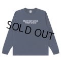 BlackEyePatch/LINCOLN BLACKLETTERS L/S TEE（NAVY）