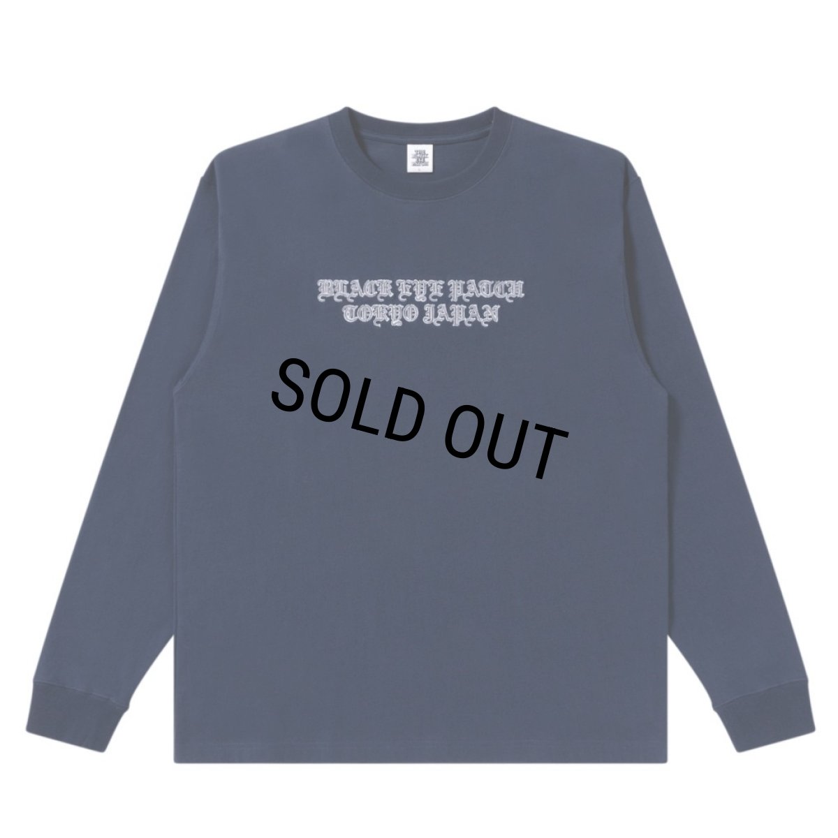 画像1: BlackEyePatch/LINCOLN BLACKLETTERS L/S TEE(NAVY) (1)