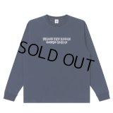 BlackEyePatch/LINCOLN BLACKLETTERS L/S TEE（NAVY）