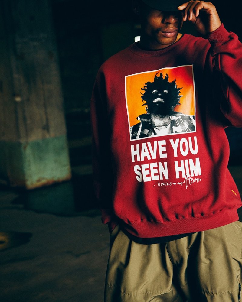 画像3: TIGHTBOOTH/TBKB / HAVE YOU SEEN HIM CREW SWEAT（Burgundy）［クルースウェット-24冬］