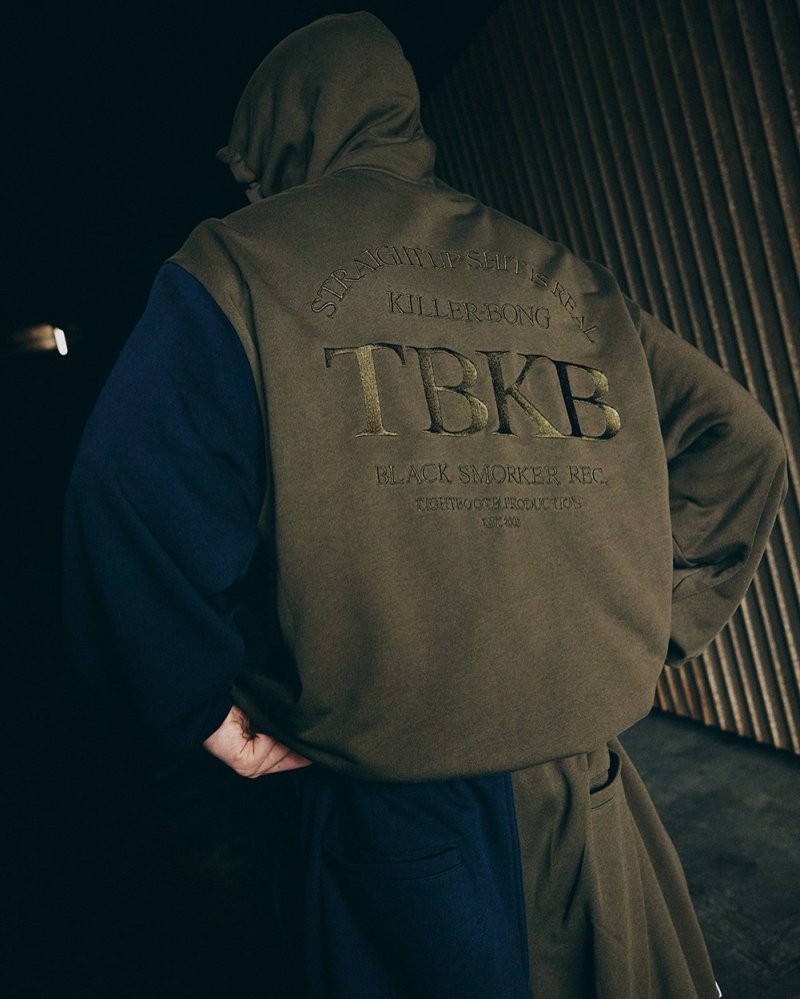 画像3: 【30%OFF】TIGHTBOOTH/TBKB / CYBORG HOODIE（Olive）［サイボーグフーディー-24冬］