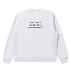 画像2: BlackEyePatch/DOLLARMAN CREW SWEAT(ASH) (2)