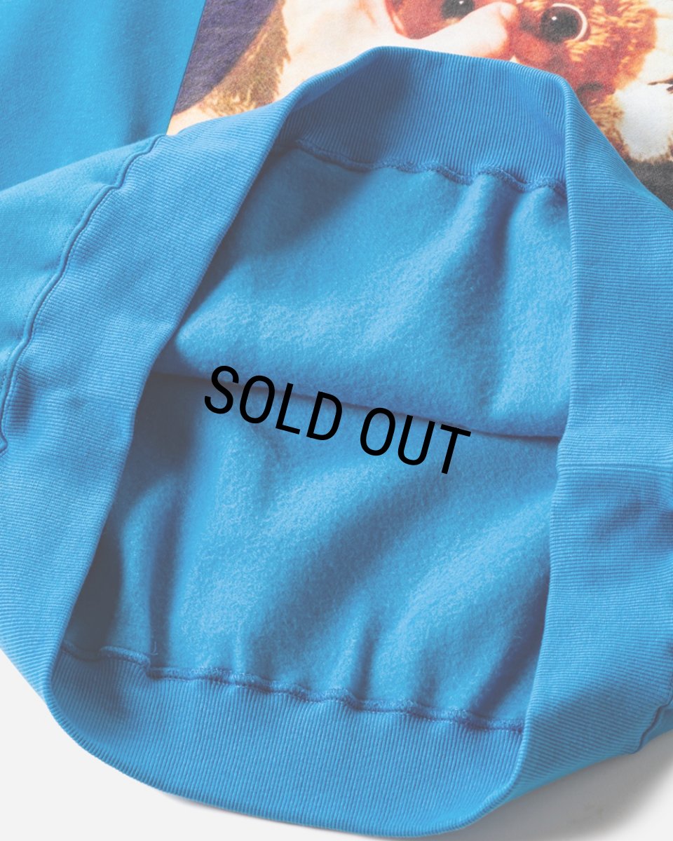 画像6: TIGHTBOOTH/TBKB / HAND SIGN CREW SWEAT（Blue）［クルースウェット-24冬］ (6)