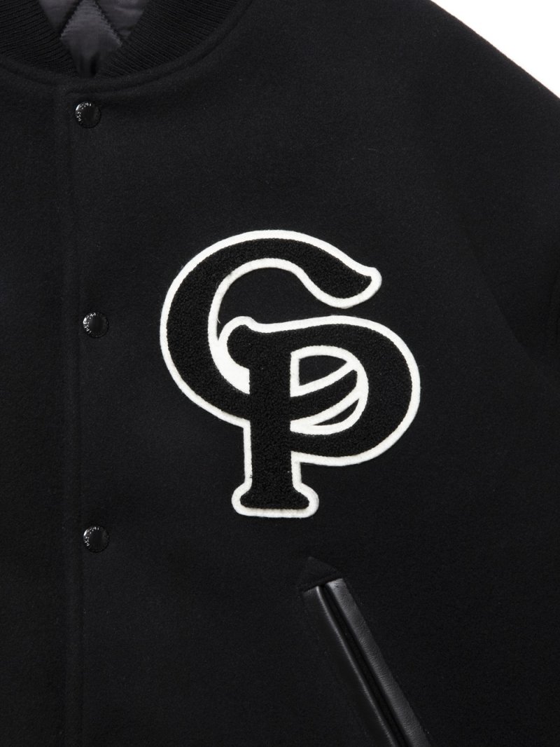 画像3: COOTIE PRODUCTIONS/Wool Mossa Stadium Jacket（Black）［スタジアムJKT-24秋冬］