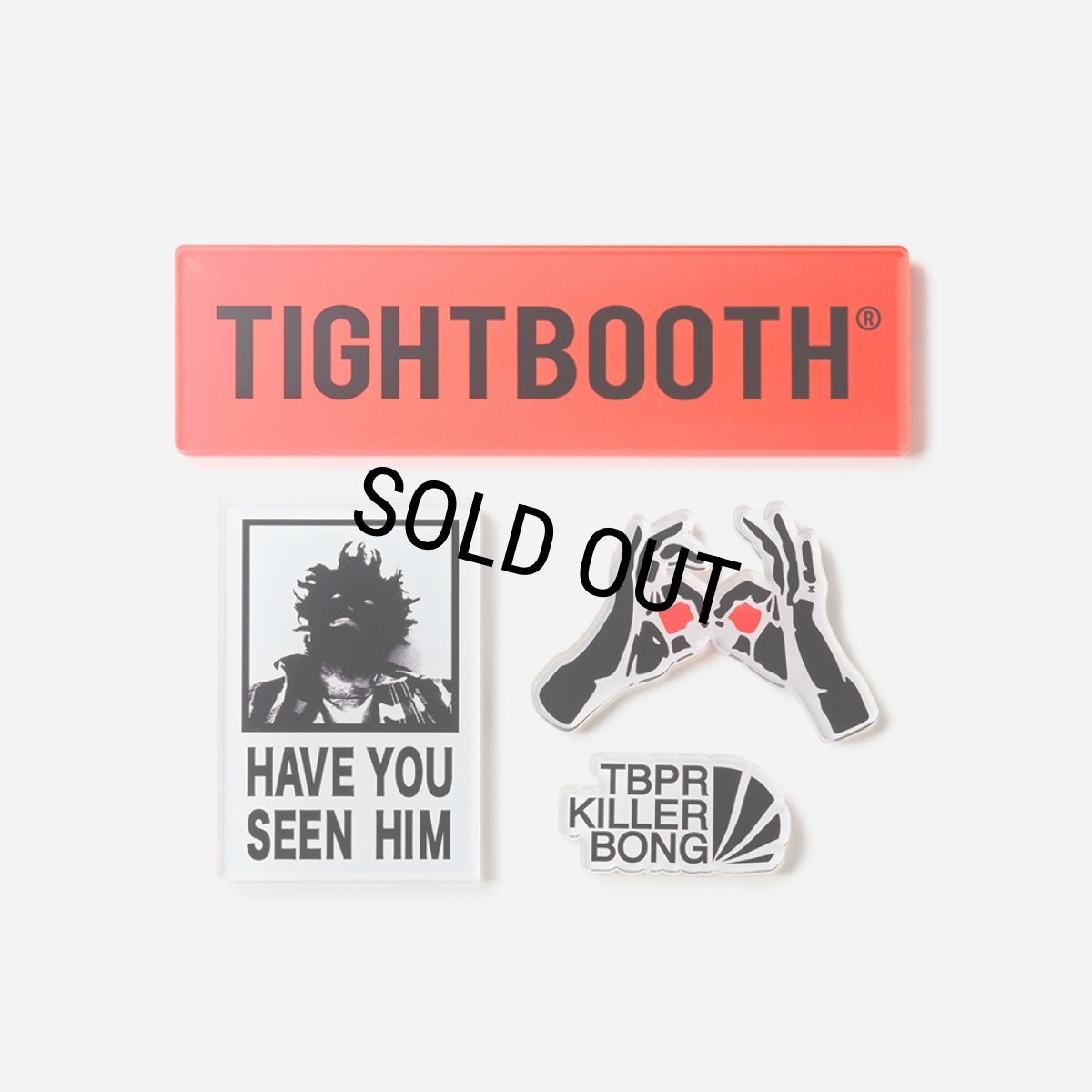 画像1: 【30%OFF】TIGHTBOOTH/TBKB / ACRYLIC MAGNET SET［アクリルマグネット4個セット-24冬］ (1)