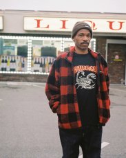 画像9: CHALLENGER/BUFFALO PLAID BOA JACKET（RED）［バッファローチェックボアJKT-24秋冬］ (9)