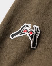 画像7: 【30%OFF】TIGHTBOOTH/TBKB / CYBORG HOODIE（Olive）［サイボーグフーディー-24冬］ (7)