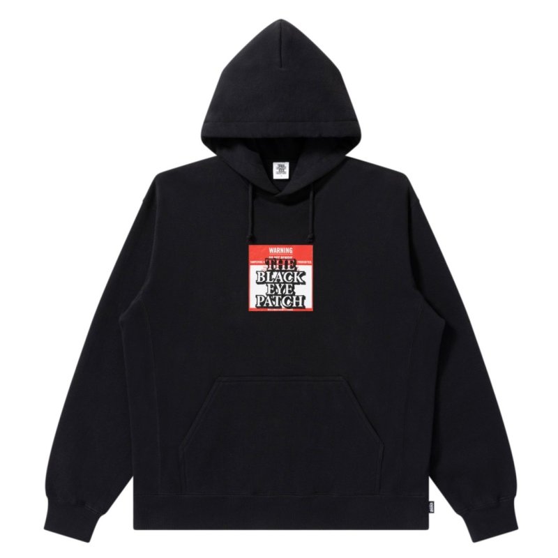 画像1: BlackEyePatch/DO NOT REMOVE LABEL HOODIE(BLACK)