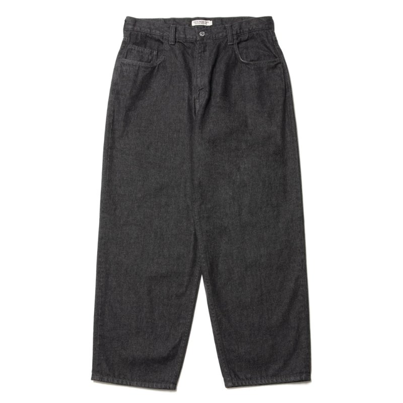 画像1: COOTIE PRODUCTIONS/5 Pocket Baggy Denim Pants（Black One Wash）［ワンウォッシュバギーデニムパンツ-23春夏］