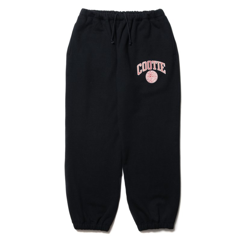 画像1: COOTIE PRODUCTIONS/Heavy Oz Sweat Easy Pants（COLLEGE）（Black）［スウェットイージーパンツ-23春夏］