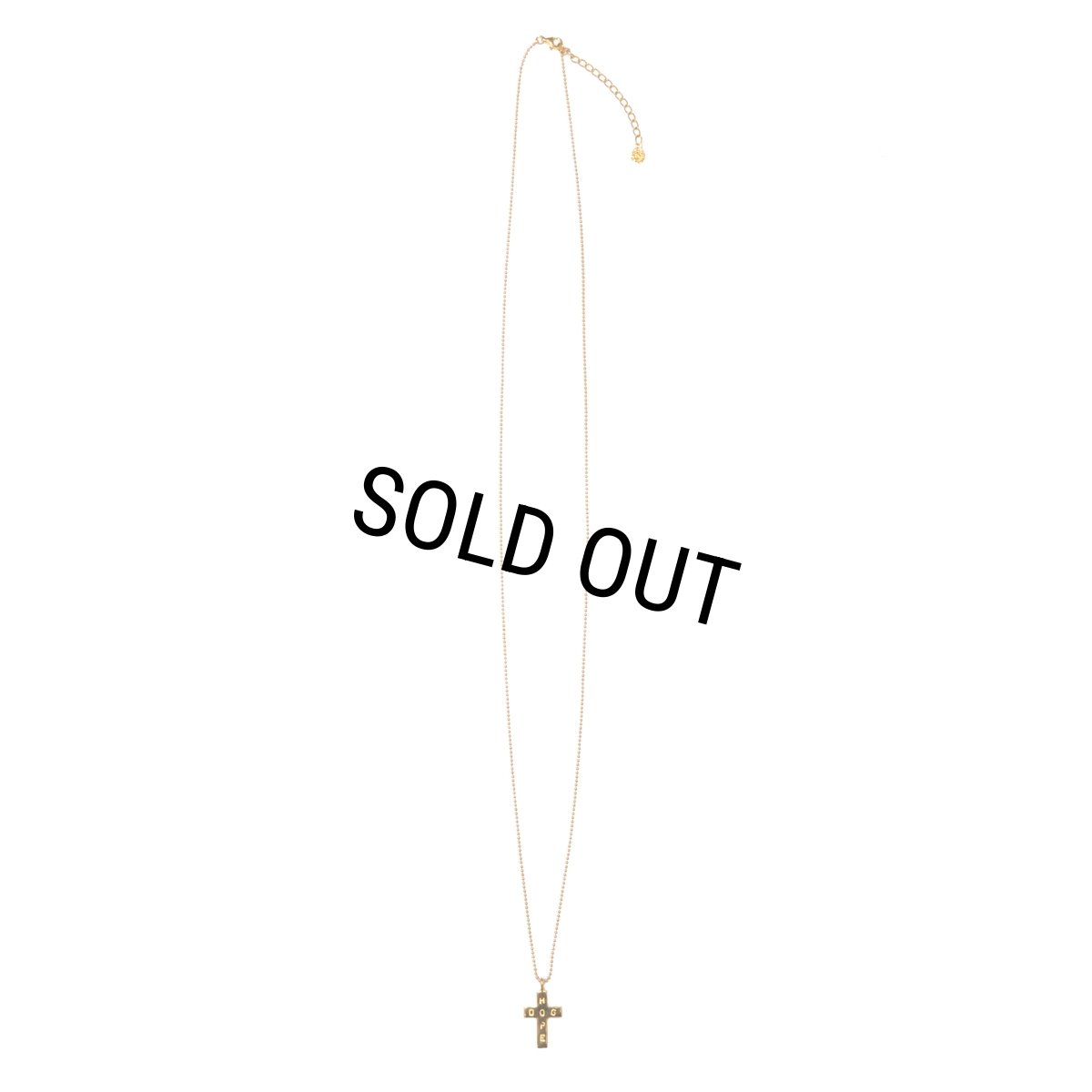 画像1: ROTTWEILER/LONG DOG CHAIN ROSARIO（GOLD）［ロングドッグチェーンロザリオ-24秋冬］ (1)