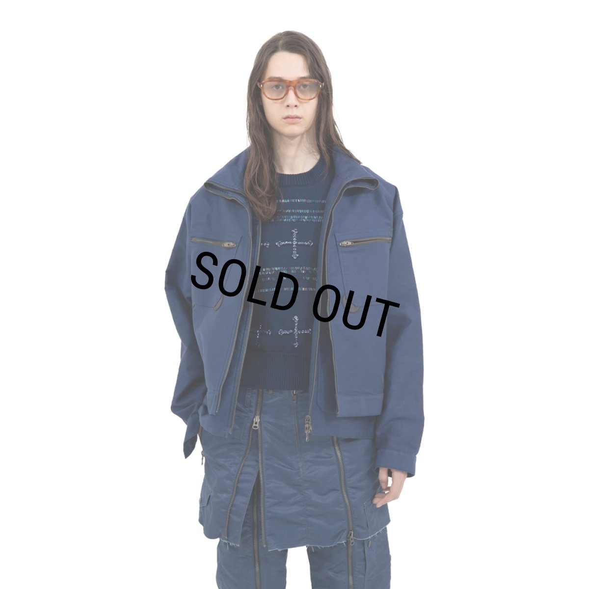 画像6: DAIRIKU/"Vincent" Docking French Work Jacket（Indigo）［ドッキングフレンチワークJKT-25春夏］ (6)