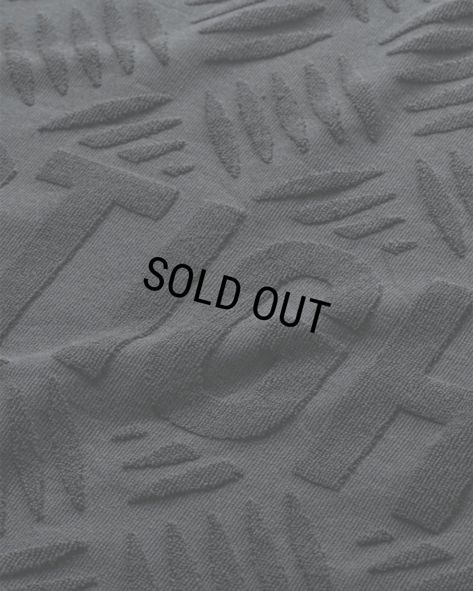 画像2: TIGHTBOOTH/CHECKER PLATE JAQUARD BATH TOWEL（Black）［バスタオル-24秋冬］ (2)