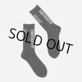 TIGHTBOOTH/LABEL LOGO SOCKS（Black）［ラベルロゴソックス-24秋冬］