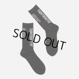 TIGHTBOOTH/LABEL LOGO SOCKS（Black）［ラベルロゴソックス-24秋冬］