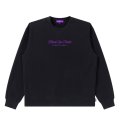 BlackEyePatch/PURPLE LABEL LOGO CREW SWEAT（BLACK）