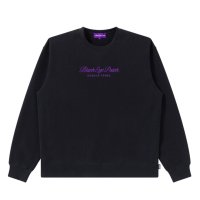 BlackEyePatch/PURPLE LABEL LOGO CREW SWEAT（BLACK）
