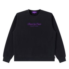 画像1: BlackEyePatch/PURPLE LABEL LOGO CREW SWEAT（BLACK） (1)