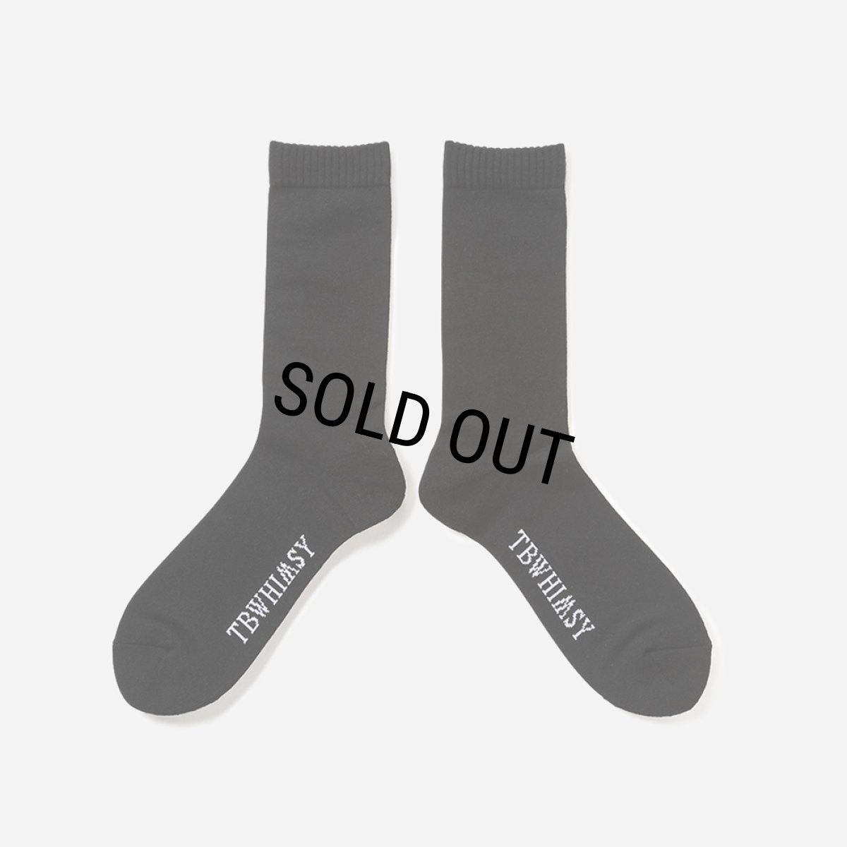 画像2: TIGHTBOOTH/LABEL LOGO SOCKS（Black）［ラベルロゴソックス-24秋冬］ (2)