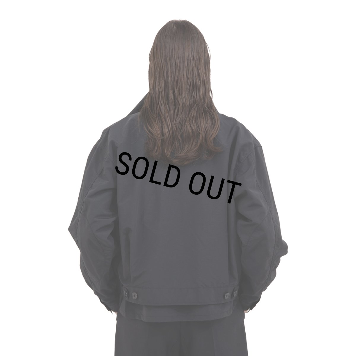 画像7: DAIRIKU/"Vincent" Docking French Work Jacket（Black）［ドッキングフレンチワークJKT-25春夏］ (7)