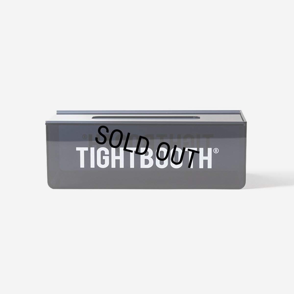 画像2: TIGHTBOOTH/TISSUE BOX CASE（Clear Black）［ティッシュボックスケース-24秋冬］ (2)