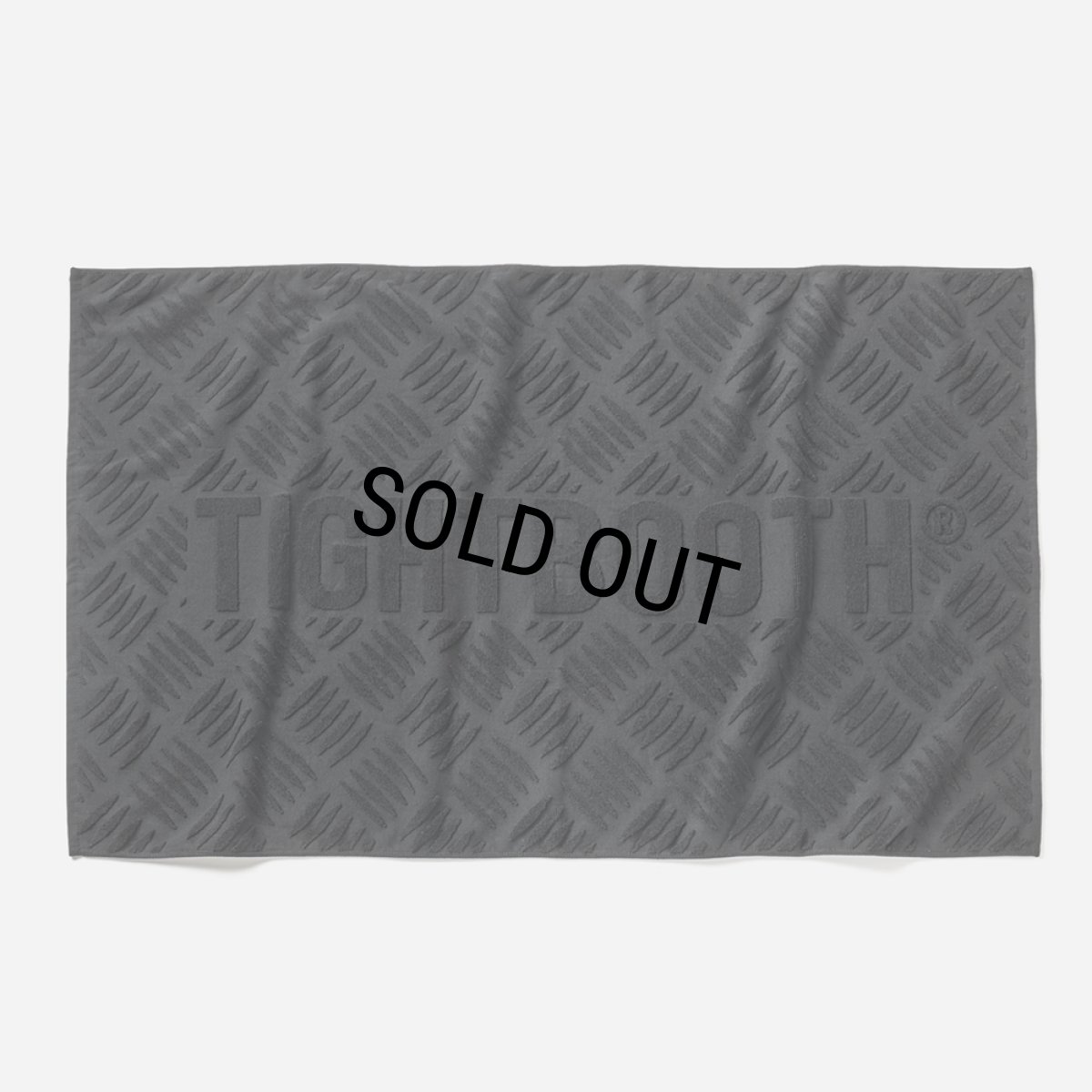 画像1: TIGHTBOOTH/CHECKER PLATE JAQUARD BATH TOWEL（Black）［バスタオル-24秋冬］ (1)