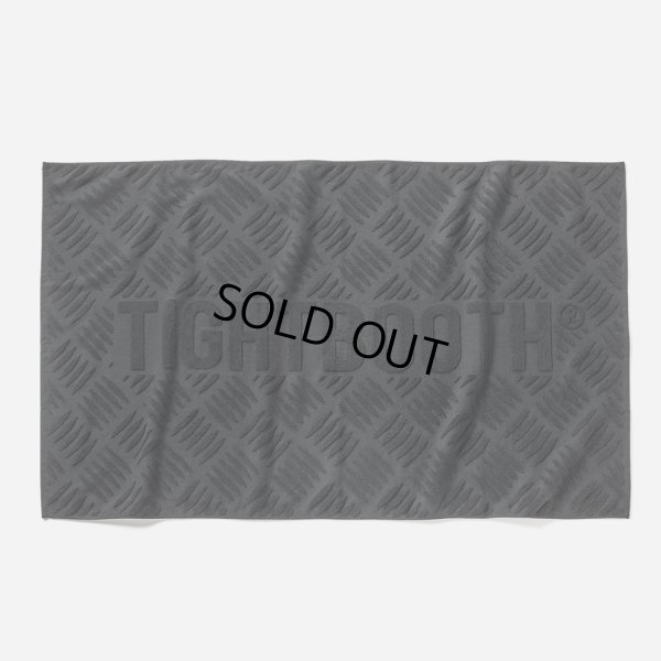 画像1: TIGHTBOOTH/CHECKER PLATE JAQUARD BATH TOWEL（Black）［バスタオル-24秋冬］