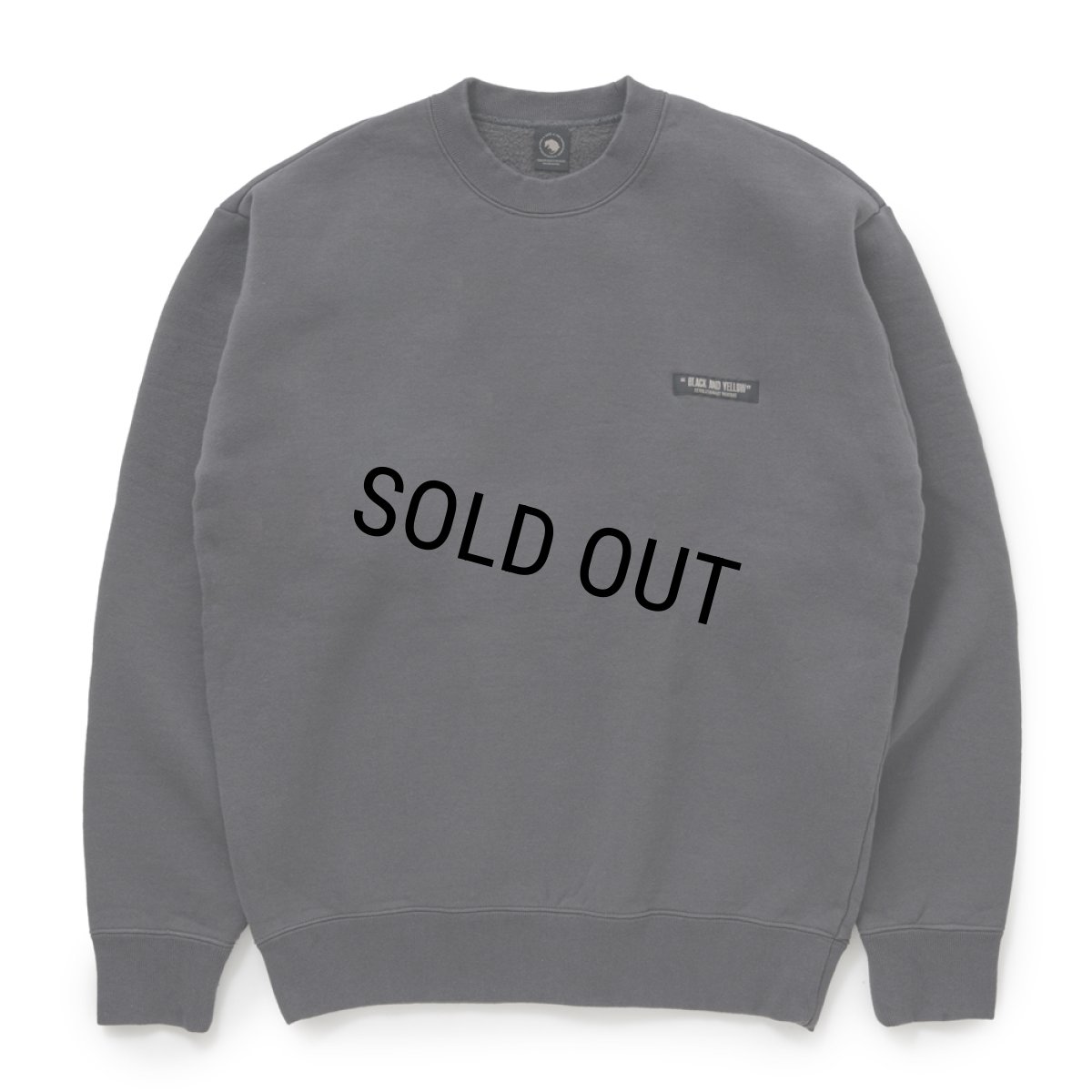 画像1: RATS/FLEECE CREW NECK SWEAT（CHARCOAL）［クルーネックスウェット-24秋冬］ (1)
