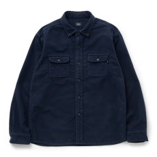 画像1: 【30%OFF】RATS/MOLESKIN B.D SHIRT（NAVY）［モールスキンB.Dシャツ-24秋冬］ (1)