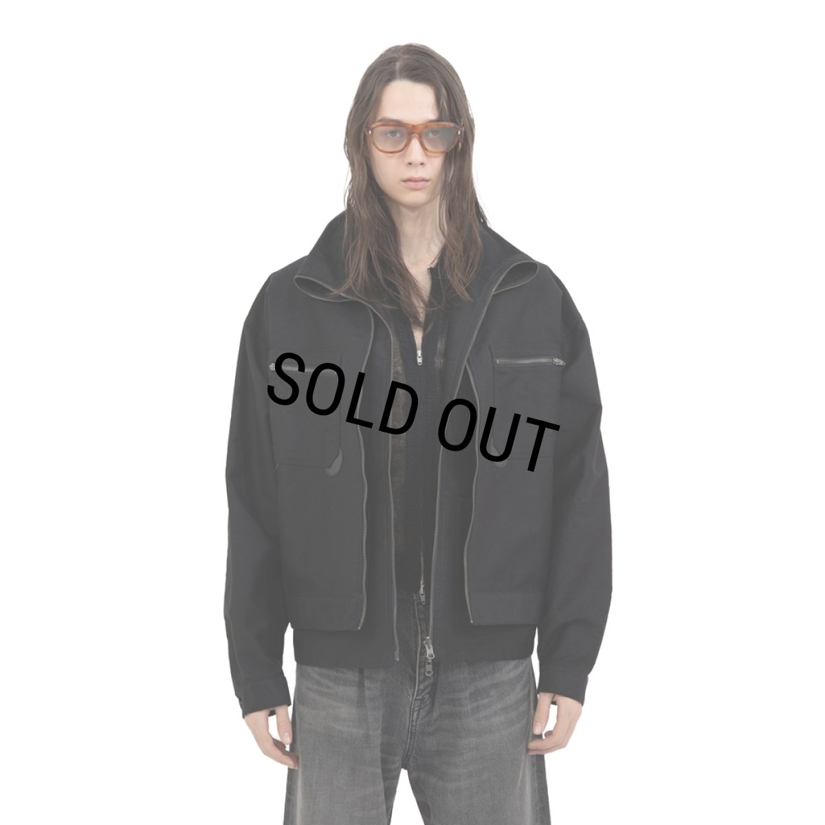 画像6: DAIRIKU/"Vincent" Docking French Work Jacket（Black）［ドッキングフレンチワークJKT-25春夏］ (6)