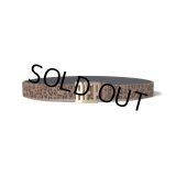 BlackEyePatch/LEOPARD PATTERNED LETTERS LEATHER BELT（MULTI）
