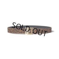 BlackEyePatch/LEOPARD PATTERNED LETTERS LEATHER BELT（MULTI）