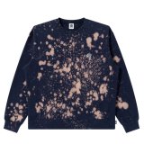 BlackEyePatch/SMALL OG ACID SPLATTERED CREW SWEAT（NAVY）