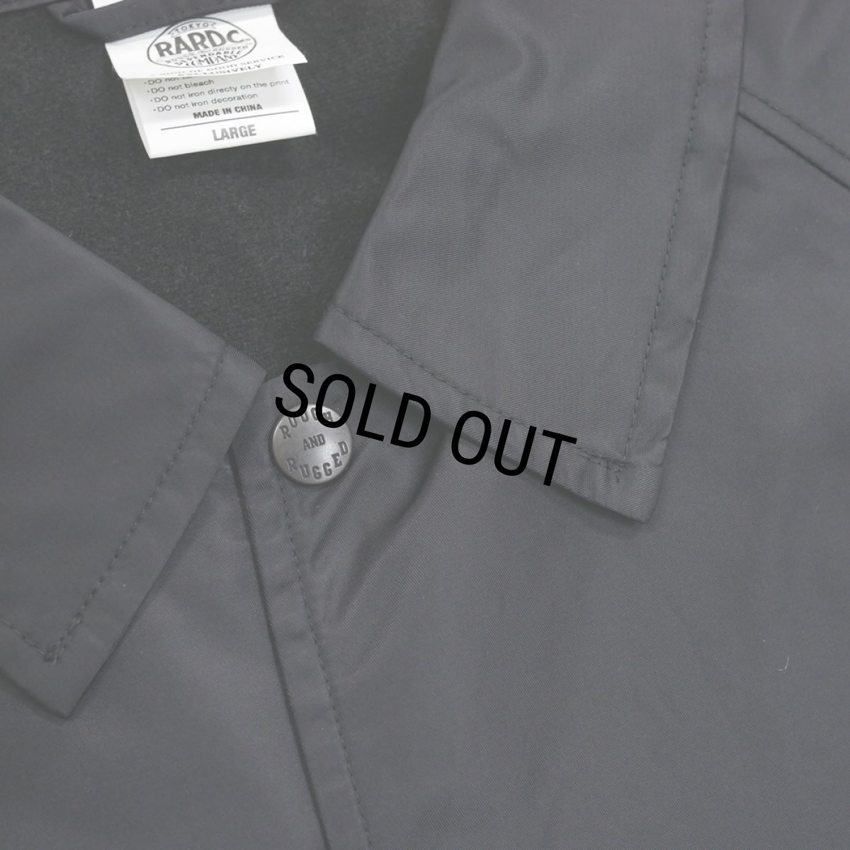 画像5: 【30%OFF】ROUGH AND RUGGED/WIND BRAKER（BLACK）［ウインドブレーカー-25春夏］ (5)